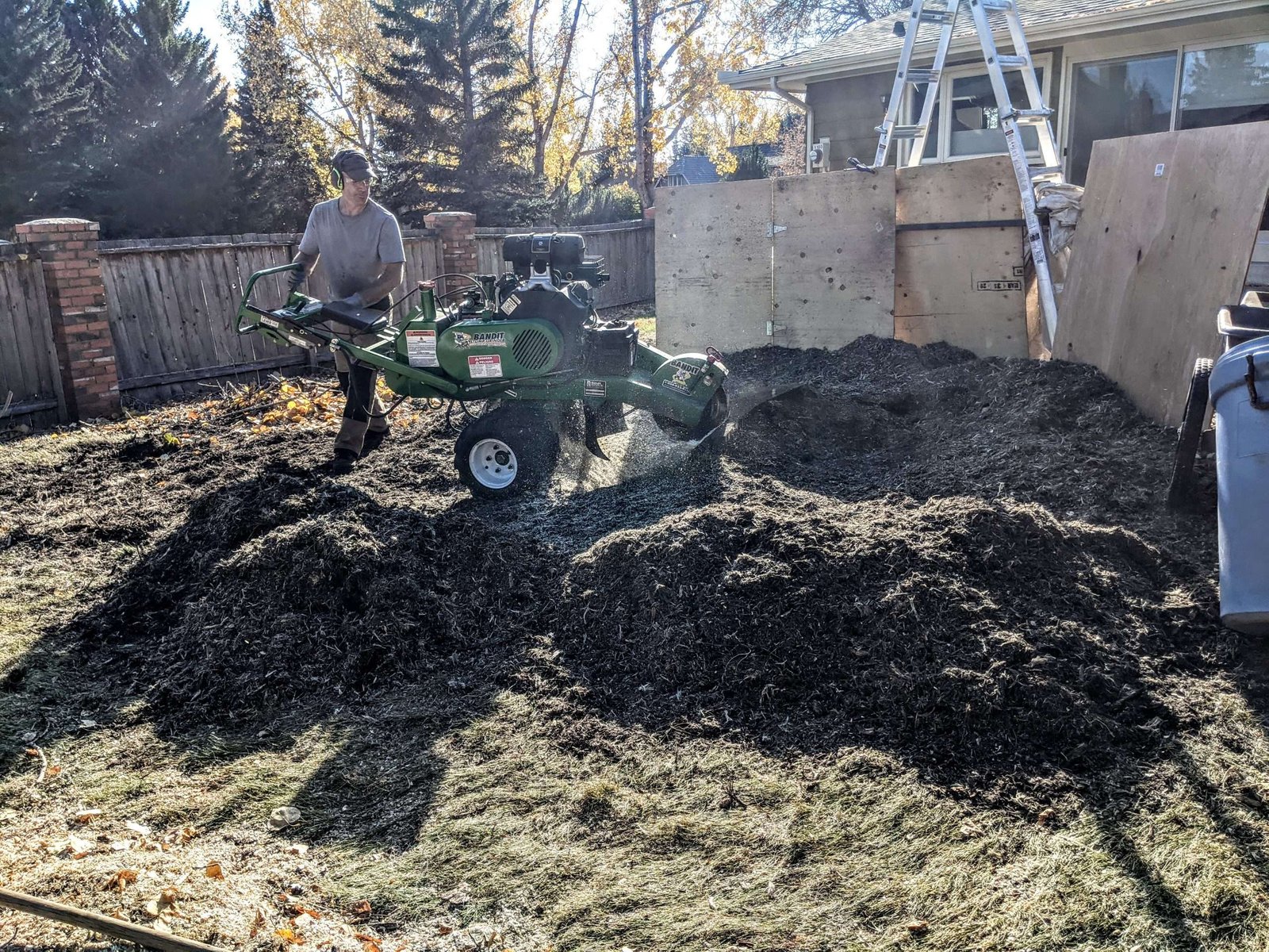 Grinding Large Stump